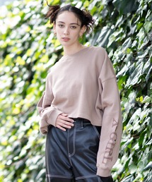 X-girl | EMBROIDERED LOGO SWEAT CROPPED TOP(スウェット)
