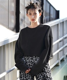 X-girl | EMBROIDERED LOGO SWEAT CROPPED TOP(スウェット)