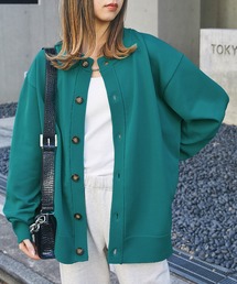 Snap club | 【Snap club】クルーネック/ラウンドネック ボリュームルーズスプリングニットカーディガン 2022SPRING(カーディガン/ボレロ)