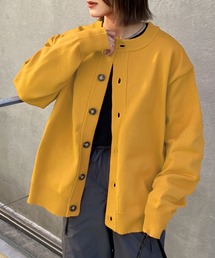 Snap club | 【Snap club】クルーネック/ラウンドネック ボリュームルーズスプリングニットカーディガン 2022SPRING(カーディガン/ボレロ)