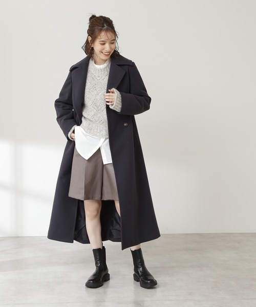 N.(N. Natural Beauty Basic)(エヌエヌナチュラルビューティーベーシック)の「◆透かし編みメランジニット(ニット/セーター・レディース・ホワイト系その他/イエロー系その他/レッド系その他・MEDIUM)」の5枚目の写真