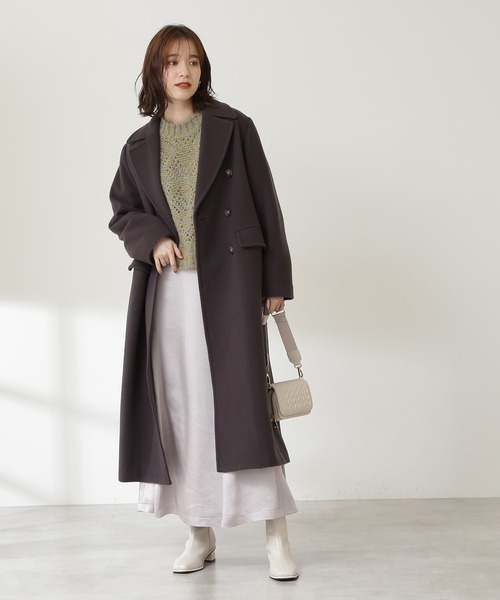 N.(N. Natural Beauty Basic)(エヌエヌナチュラルビューティーベーシック)の「◆透かし編みメランジニット(ニット/セーター・レディース・ホワイト系その他/イエロー系その他/レッド系その他・MEDIUM)」の8枚目の写真