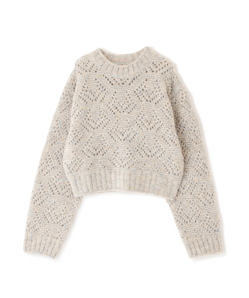 N.(N. Natural Beauty Basic)(エヌエヌナチュラルビューティーベーシック)の「◆透かし編みメランジニット(ニット/セーター・レディース・ホワイト系その他/イエロー系その他/レッド系その他・MEDIUM)」の19枚目の写真