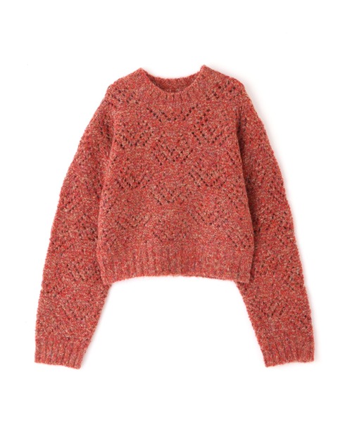 N.(N. Natural Beauty Basic)(エヌエヌナチュラルビューティーベーシック)の「◆透かし編みメランジニット(ニット/セーター・レディース・ホワイト系その他/イエロー系その他/レッド系その他・MEDIUM)」の15枚目の写真