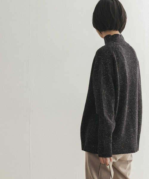 FORK&SPOON（フォークアンドスプーン）の「FORK&SPOON　ネップタートルニット（ニット/セーター・レディース・グレー/ブラック/ブルー・ONE）」の22枚目の写真