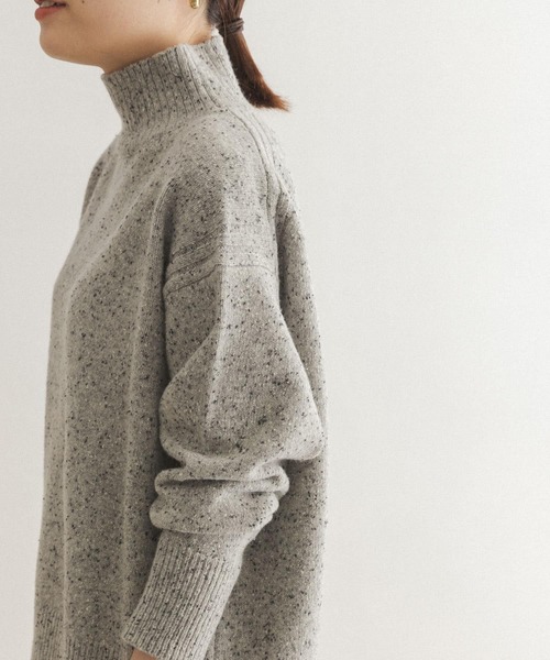 FORK&SPOON（フォークアンドスプーン）の「FORK&SPOON　ネップタートルニット（ニット/セーター・レディース・グレー/ブラック/ブルー・ONE）」の15枚目の写真