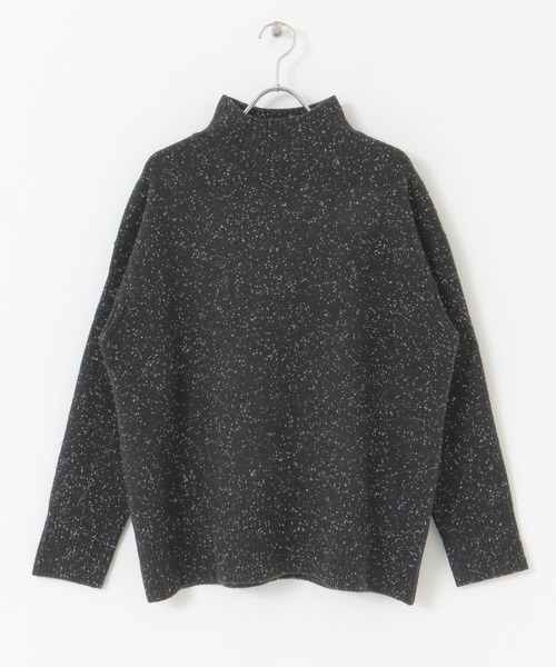 FORK&SPOON（フォークアンドスプーン）の「FORK&SPOON　ネップタートルニット（ニット/セーター・レディース・グレー/ブラック/ブルー・ONE）」の6枚目の写真