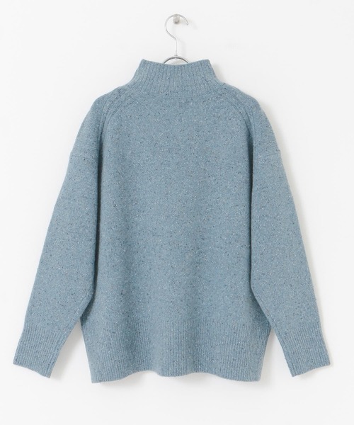 FORK&SPOON（フォークアンドスプーン）の「FORK&SPOON　ネップタートルニット（ニット/セーター・レディース・グレー/ブラック/ブルー・ONE）」の4枚目の写真