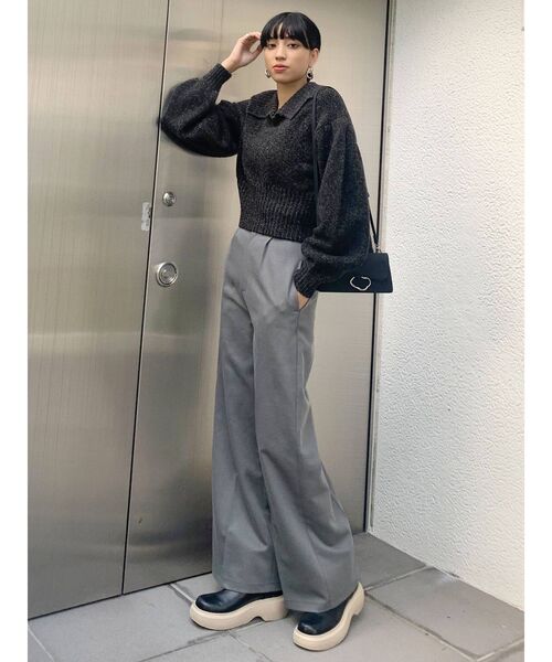 EMODA（エモダ）の「ラウンドネスソールブーツ（ブーツ・レディース・ホワイト/ブラック・SMALL/MEDIUM/LARGE）」の8枚目の写真