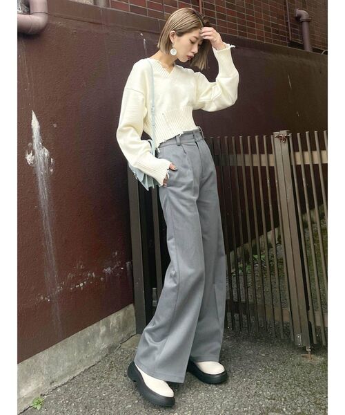 EMODA（エモダ）の「ラウンドネスソールブーツ（ブーツ・レディース・ホワイト/ブラック・SMALL/MEDIUM/LARGE）」の15枚目の写真