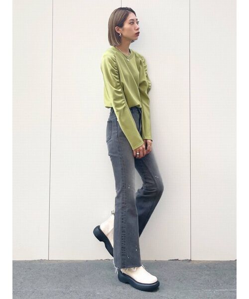 EMODA（エモダ）の「ラウンドネスソールブーツ（ブーツ・レディース・ホワイト/ブラック・SMALL/MEDIUM/LARGE）」の16枚目の写真