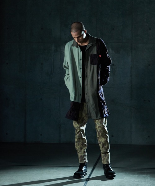 VIRGOwearworks(ヴァルゴウェアワークス)の「MIXTURE LONG SHIRTS(シャツ/ブラウス・メンズ・ブラック/カーキ/ナチュラル・3/2/4)」の16枚目の写真