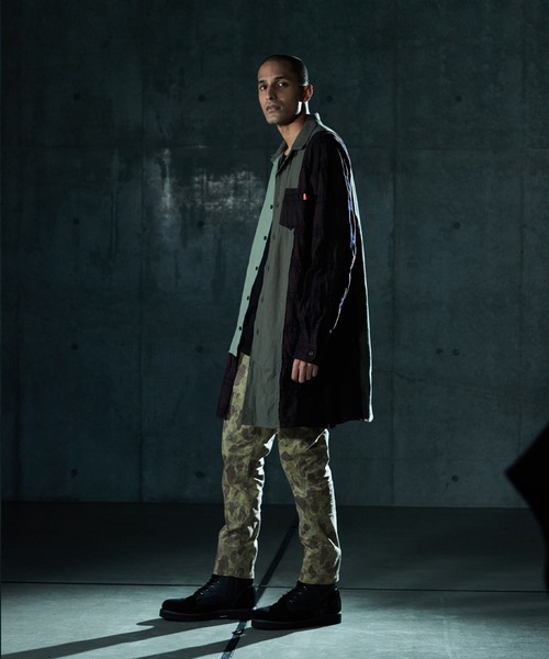 VIRGOwearworks(ヴァルゴウェアワークス)の「MIXTURE LONG SHIRTS(シャツ/ブラウス・メンズ・ブラック/カーキ/ナチュラル・3/2/4)」の17枚目の写真