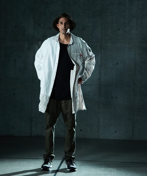 VIRGOwearworks(ヴァルゴウェアワークス)の「MIXTURE LONG SHIRTS(シャツ/ブラウス・メンズ・ブラック/カーキ/ナチュラル・3/2/4)」の18枚目の写真