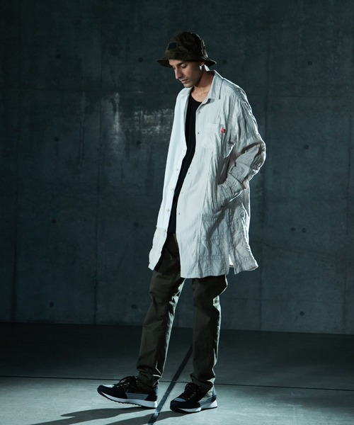 VIRGOwearworks(ヴァルゴウェアワークス)の「MIXTURE LONG SHIRTS(シャツ/ブラウス・メンズ・ブラック/カーキ/ナチュラル・3/2/4)」の19枚目の写真