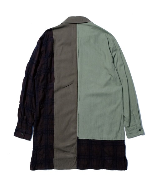 VIRGOwearworks(ヴァルゴウェアワークス)の「MIXTURE LONG SHIRTS(シャツ/ブラウス・メンズ・ブラック/カーキ/ナチュラル・3/2/4)」の13枚目の写真