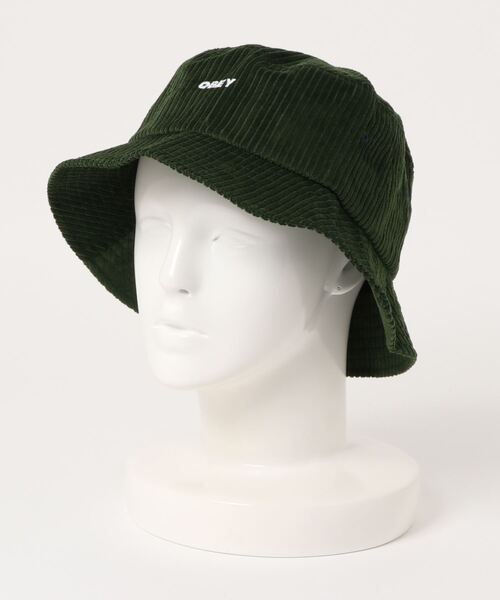 OBEY（オベイ）の「【OBEY/オベイ】（UN）BOLD CORD BUCKET HAT　バケットハット（ハット・メンズ・ブラック/グリーン/オレンジ・FREE）」の3枚目の写真
