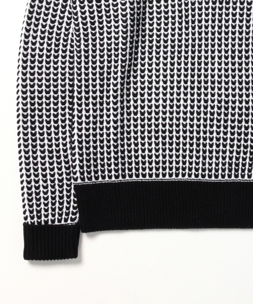 BEAMS LIGHTS Men's(ビームスライツ メンズ)の「BEAMS LIGHTS / V編みクルーネックニット(ニット/セーター・メンズ・ネイビー/オフホワイト/ブラック・SMALL/MEDIUM/LARGE)」の13枚目の写真