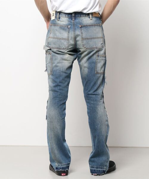 mnml(ミニマル)の「【mnml】B118 FLARE WORK DENIM(デニムパンツ・メンズ・ブルー/ブラック・29/28/32/30)」の5枚目の写真