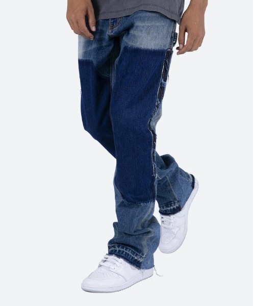 mnml(ミニマル)の「【mnml】B118 FLARE WORK DENIM(デニムパンツ・メンズ・ブルー/ブラック・29/28/32/30)」の1枚目の写真