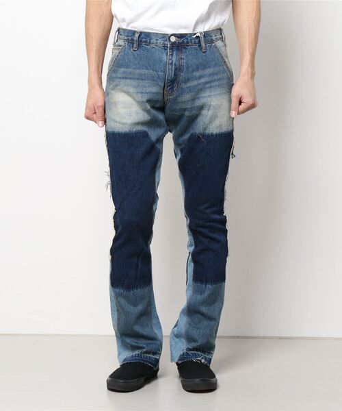 mnml(ミニマル)の「【mnml】B118 FLARE WORK DENIM(デニムパンツ・メンズ・ブルー/ブラック・29/28/32/30)」の19枚目の写真