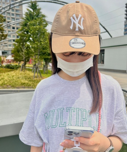 NEW ERA（ニューエラ）の「NEWERAキャップ（キャップ・レディース・ベージュ/グリーン系その他/ブラック系その他/その他1/ネイビー・FREE）」の3枚目の写真