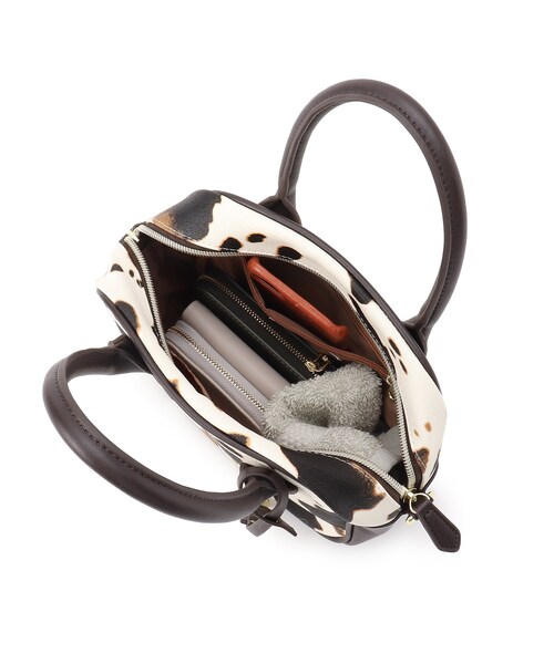 DRESKIP(ドレスキップ)の「◆アソート柄スクエアショルダー(ショルダーバッグ・レディース・ブラック/アイボリー/ブラック系/ブラウン系4・00)」の9枚目の写真