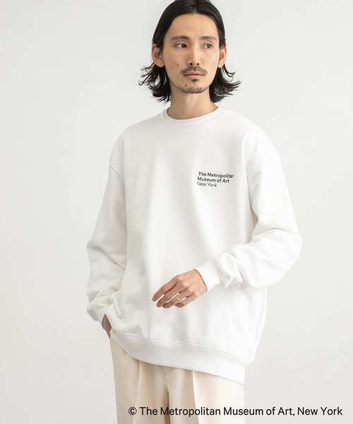 URBAN RESEARCH（アーバンリサーチ）の「THE MET PRINT SWEAT（スウェット・メンズ・ホワイト/ネイビー/グレー・MEDIUM/LARGE）」の4枚目の写真