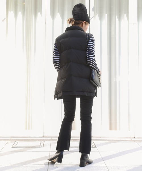 Deuxieme Classe（ドゥーズィエムクラス）の「【MY WHITE/マイホワイト】ダウンベスト(ブラック)（ダウンベスト・レディース・ブラック・FREE）」の13枚目の写真