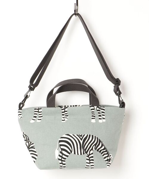 BOHEMIANS（ボヘミアンズ）の「BOHEMIANS/ボヘミアンズ　LOVE ZEBRA  MINI SHOULDER BAG　ラブゼブラミニショルダーバッグ（ショルダーバッグ・レディース・グリーン・FREE）」の2枚目の写真