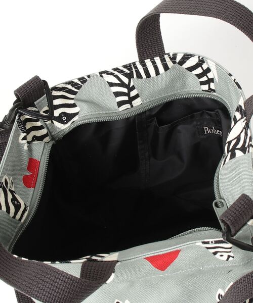 BOHEMIANS（ボヘミアンズ）の「BOHEMIANS/ボヘミアンズ　LOVE ZEBRA  MINI SHOULDER BAG　ラブゼブラミニショルダーバッグ（ショルダーバッグ・レディース・グリーン・FREE）」の4枚目の写真