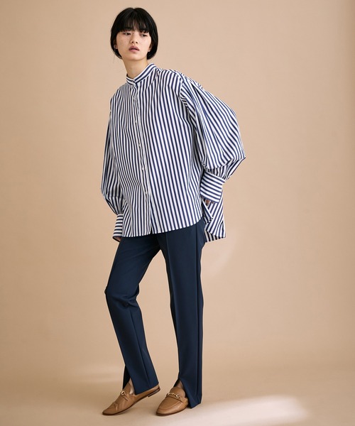 ADAM ET ROPE'（アダムエロペ）の「2WAYストレッチスリムパンツ（その他パンツ・レディース・ブラック/ネイビー・38/36）」の7枚目の写真