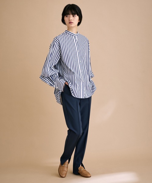 ADAM ET ROPE'（アダムエロペ）の「2WAYストレッチスリムパンツ（その他パンツ・レディース・ブラック/ネイビー・38/36）」の4枚目の写真