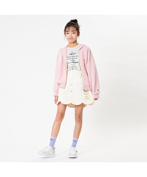 algy（アルジー）の「袖りぼんロンT（Tシャツ/カットソー・キッズ・ブラック/アイボリー/ミント/ラベンダー・SMALL/MEDIUM/X-SMALL/XX-SMALL）」の21枚目の写真