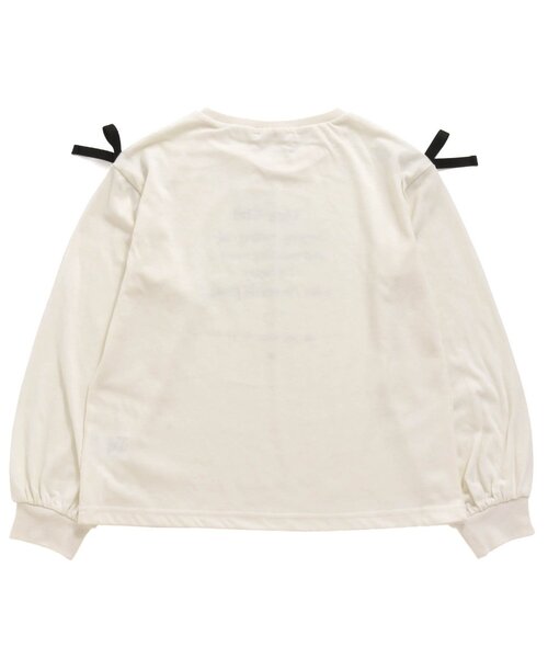 algy（アルジー）の「袖りぼんロンT（Tシャツ/カットソー・キッズ・ブラック/アイボリー/ミント/ラベンダー・SMALL/MEDIUM/X-SMALL/XX-SMALL）」の18枚目の写真