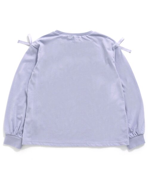 algy（アルジー）の「袖りぼんロンT（Tシャツ/カットソー・キッズ・ブラック/アイボリー/ミント/ラベンダー・SMALL/MEDIUM/X-SMALL/XX-SMALL）」の11枚目の写真