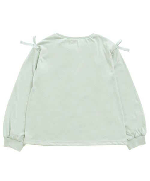 algy（アルジー）の「袖りぼんロンT（Tシャツ/カットソー・キッズ・ブラック/アイボリー/ミント/ラベンダー・SMALL/MEDIUM/X-SMALL/XX-SMALL）」の13枚目の写真