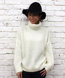 mystic | モヘアライクタートルプルオーバー(ニット/セーター)