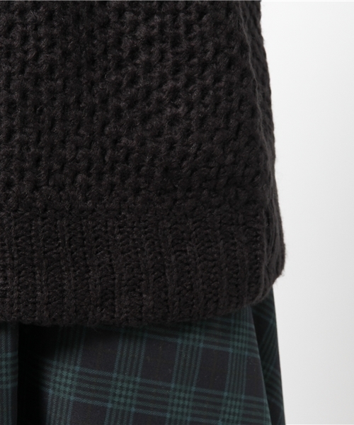 mystic（ミスティック）の「モヘアライクタートルプルオーバー（ニット/セーター・レディース・ピンクベージュ/オレンジ/オフホワイト/グレー/ブラック・ﾌﾘ-）」の13枚目の写真