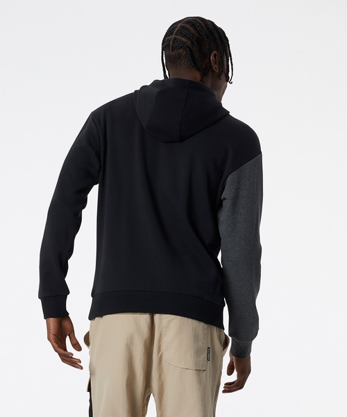 NEW BALANCE（ニューバランス）の「NB Athletics Renew スウェットフーディ（パーカー・メンズ・ベージュ/ブラック・SMALL/XX-LARGE/LARGE/MEDIUM/X-LARGE）」の4枚目の写真
