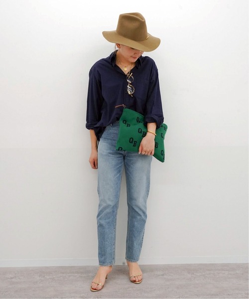 Deuxieme Classe（ドゥーズィエムクラス）の「追加 OXFORD BD シャツ（シャツ/ブラウス・レディース・ホワイト/ネイビー・FREE）」の14枚目の写真