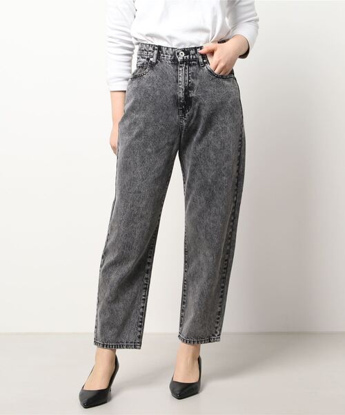 HONEYSUCKLE ROSE（ハニーサックルローズ）の「【HONEYSUCKLE ROSE】ハイウエストテーパードデニムパンツ（デニムパンツ・レディース・ブラック・S/L/M）」の8枚目の写真