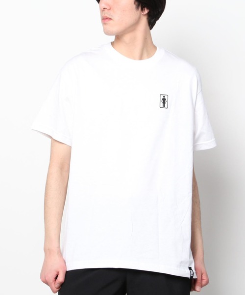 girl（ガール）の「【ムラサキスポーツ別注】GIRL/ガール ルーズシルエット バックプリントTシャツ/アイコン ブランドロゴカットソー GW43MT02（Tシャツ/カットソー・メンズ・ブラック/ホワイト・M/XL/L）」の6枚目の写真