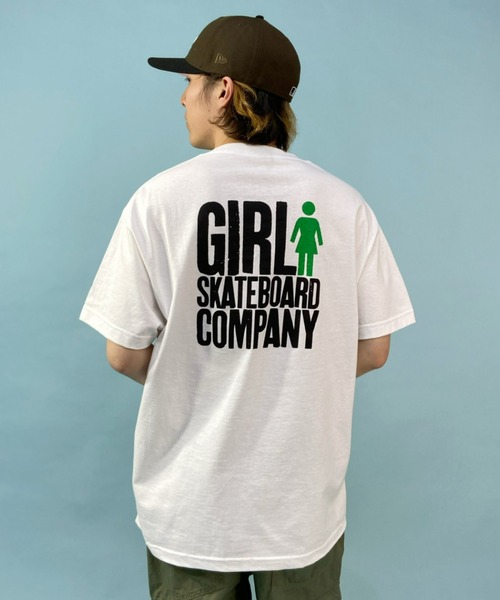 girl（ガール）の「【ムラサキスポーツ別注】GIRL/ガール ルーズシルエット バックプリントTシャツ/アイコン ブランドロゴカットソー GW43MT02（Tシャツ/カットソー・メンズ・ブラック/ホワイト・M/XL/L）」の10枚目の写真
