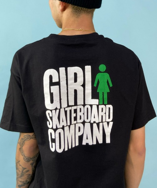 girl（ガール）の「【ムラサキスポーツ別注】GIRL/ガール ルーズシルエット バックプリントTシャツ/アイコン ブランドロゴカットソー GW43MT02（Tシャツ/カットソー・メンズ・ブラック/ホワイト・M/XL/L）」の16枚目の写真