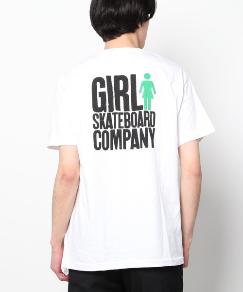 girl（ガール）の「【ムラサキスポーツ別注】GIRL/ガール ルーズシルエット バックプリントTシャツ/アイコン ブランドロゴカットソー GW43MT02（Tシャツ/カットソー・メンズ・ブラック/ホワイト・M/XL/L）」の19枚目の写真