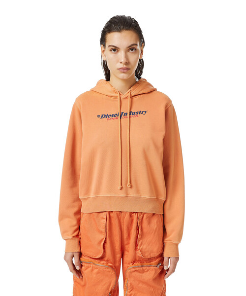 レディース ロゴ ロゴ パーカー スウェット Diesel ディーゼル のファッション トップス パーカー レギュラーフィット パーカー 人気 の新製品