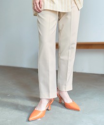 ベーシックセンタープレステーパードパンツ