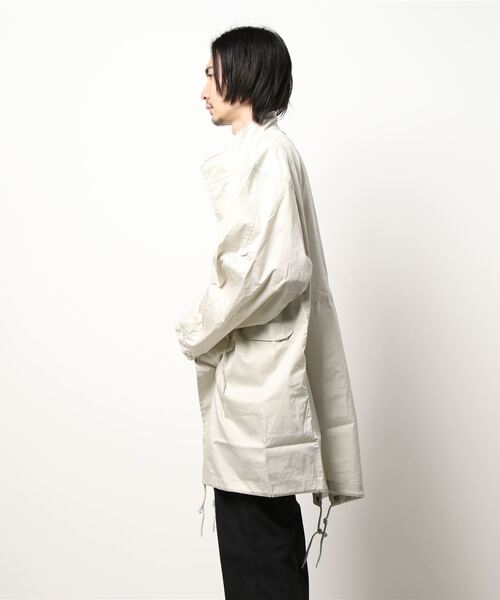 SPINNS(スピンズ)の「ビックシルエットM-65 ノーカラーモッズコート(モッズコート・メンズ・ブラック/グレー/カーキ・ONESIZE)」の9枚目の写真