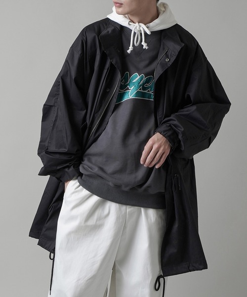 SPINNS(スピンズ)の「ビックシルエットM-65 ノーカラーモッズコート(モッズコート・メンズ・ブラック/グレー/カーキ・ONESIZE)」の1枚目の写真